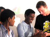 Bal Sahyog Children with Brett Lee at Jasola Vihar Delhi