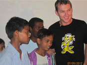 Bal Sahyog Children with Brett Lee at Jasola Vihar Delhi